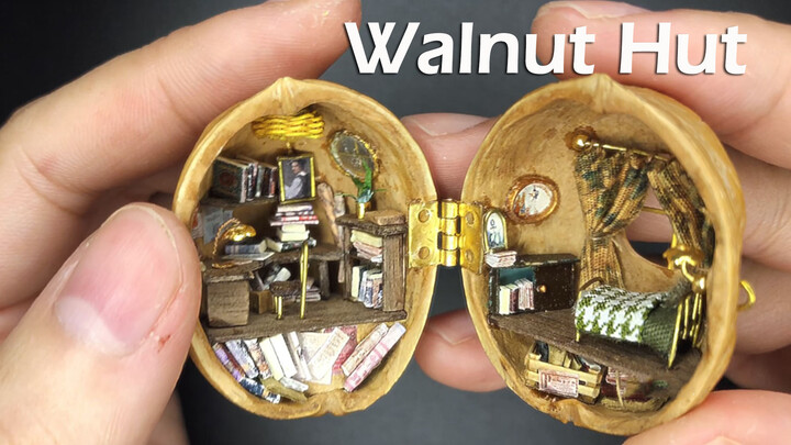 Handmade walnut hut