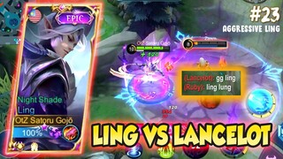 AGGRESSIVE LING VS LANCELOT, KETIKA JARI SUDAH SEPERTI ALBERT 😱 - LING FASTHAND GAMEPLAY #23