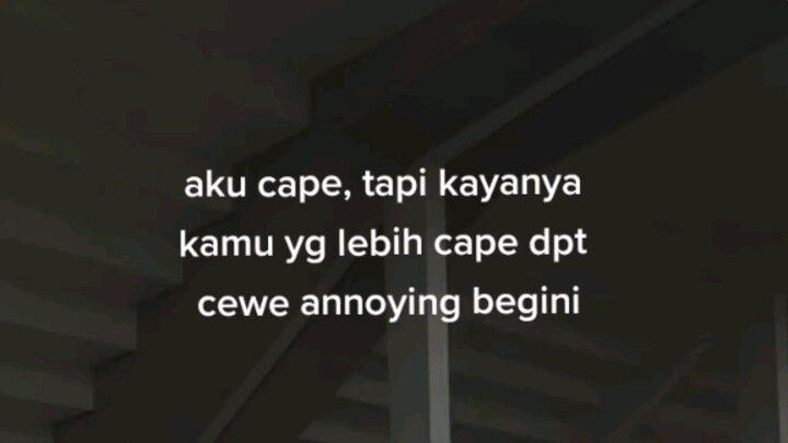 kamu cape pasti :(