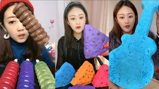 [ASMR] THÁNH ĂN ĐÁ| Ăn Đá lạnh, chocola đông lạnh đa màu sắc| Ice Eating MUKBANG SATİSFYİNG#232