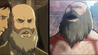 Attack on Titan - Comparison of characters becoming giants