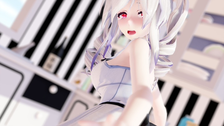 [MMD/modified model distribution] I drank too much and got drunk, so I quietly took a photo of the w