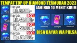 TEMPAT TOP UP DIAMOND MOBILE LEGENDS TERMURAH 2022!! DISKON 50% - 90% BISA BAYAR PAKAI PULSA