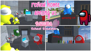 Among us 😲😲||Review|| sakura School Simulator🌸🌸🌸🌸