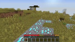 Ke mana pun Anda berjalan berubah menjadi berlian! Penuh berlian! Bagaimana cara bertahan! Kelangsungan Hidup Menyenangkan Minecraft