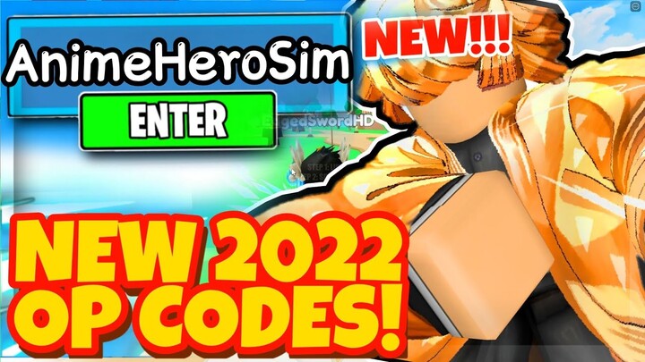 *2022* ALL NEW SECRET OP CODES For ANIME HERO SIMULATOR In Roblox Anime Hero Simulator!