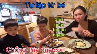 Bữa cơm tối miền quê/ Dạy hai bé sinh đôi khó không?/Cathy Gerardo cuộc sống pháp/gia đình việt Pháp