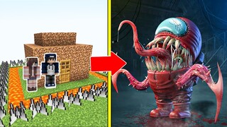 IMPOSTOR.EXE Among Us Tấn Công Nhà Được Bảo Vệ Bởi bqThanh và Ốc Trong Minecraft