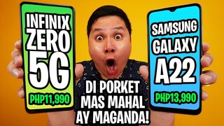 Infinix ZERO 5G vs  Samsung A22 5G | Alin ang mas sulit for its specs and price?