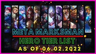 META MARKSMAN MOBILE LEGENDS JUNE 2022 | MARKSMAN TIER LIST MOBILE LEGENDS JUNE 2022