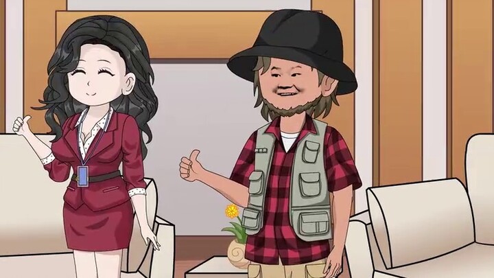 Seri satu nafas ~ animasi versi jongkok! Aktor straight palsu Mu Han naksir kekasih masa kecilnya! #