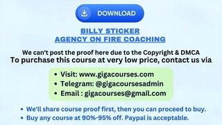 Billy Sticker - Agency On Fire Coaching