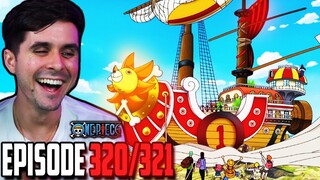 "THOUSAND SUNNY, STRAW HATS NEW SHIP" One Piece Ep. 320,321 Live Reaction!