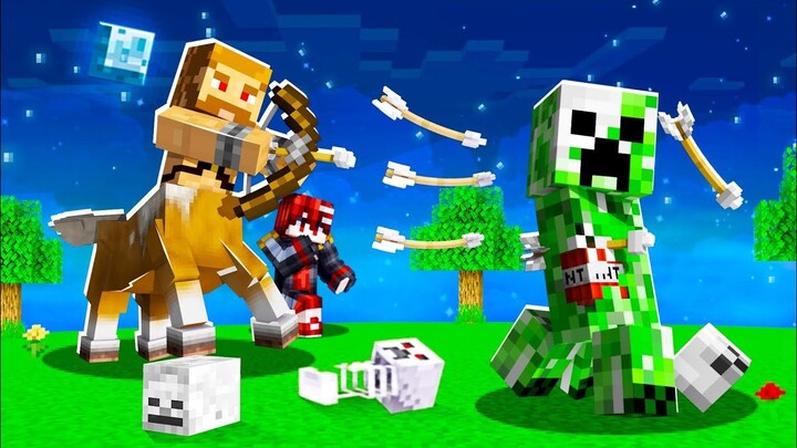 ช่วยน้อง! แปลงร่างเป็น _เซนทอร์_ ตำนานครึ่งคนครึ่งม้า!! _ Minecraft ช่วย