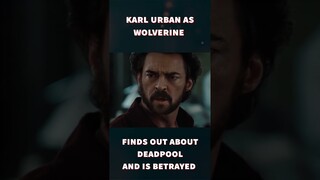 Karl Urban As Wolverine Finds Out About Deadpool #deadpool3 #marvel #marvelstudios