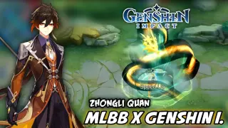 Zilong As Zhongli Quan Skin! MLBB X GENSHIN IMPACT