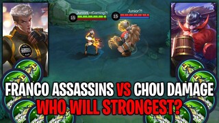 MLBB - FRANCO ASSASSINS VS CHOU DAMAGE | WHO WILL WIN?!