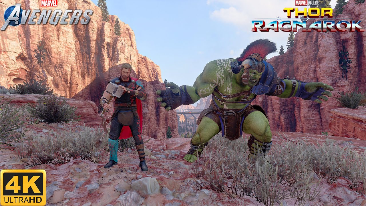 Marvel's Avengers - NEW MCU Thor Ragnarok Suit Gameplay 4K 60FPS