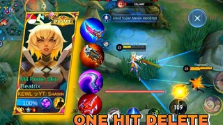 GERSEY 1HIT DELETE IS BACK!!| TOP GLOBAL BEATRIX | BEATRIX BEST BUILD AND EMBLEM 2023