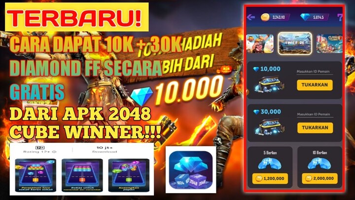 2048 Cube Winner| Apk Penghasil Diamond Free Fire Terbaru 2021!!