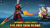 515 Zilong Free Skin Skills Effect Review | MLBB
