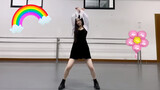 A 16-year-old girl dances with brainstorming songs