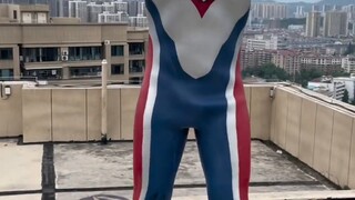 Ultraman Dyna leather suit display