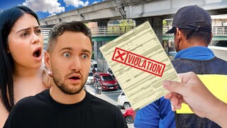 Driving In The Philippines For The First Time *Kim's In TROUBLE!* ⛔️