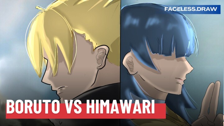 🎨🖌 Boruto Vs Himawari | Speed Paint | ASMR