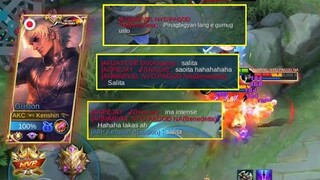 EPIC COMEBACK TO A TRASHTALKER TRYING HARD TO DESTROYED BENEDETTA | KENSHIN PLAYS MOBILE LEGENDS