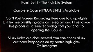 Ramit Sethi Course The Rich Life System Download