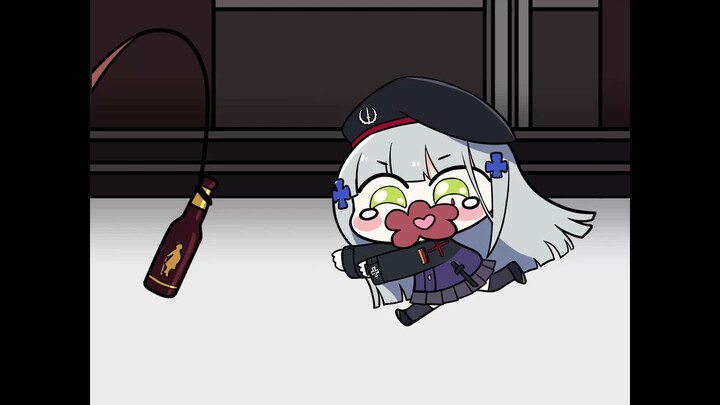 HK416 dengan bir sitaan