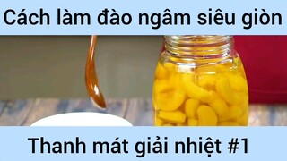 Cách làm đào ngâm siêu giòn thanh mát giản nhiệt #1