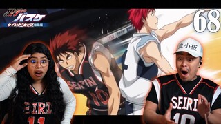 SEIRIN VS RAKUZAN! KAGAMI IS IN TROUBLE | KUROKO NO BASKET EPISODE 68 REACTION