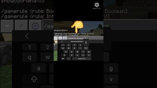 Command for showing Coordinates in Bedrock edition #shorts #minecraftshorts