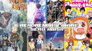 6 REKOMENDASI ANIME YANG SERU ABISS!! WAJIB NONTON KALEAN 💫🥶