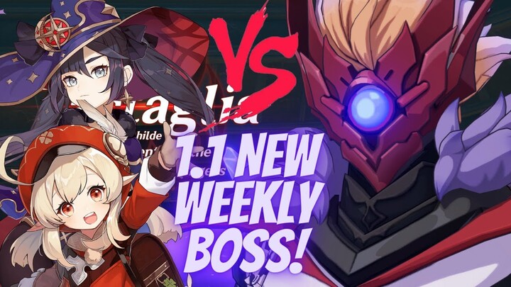 Genshin Impact: NEW WEEKLY BOSS (Childe) vs my Mona-Klee!