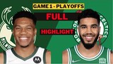 Milwaukee Bucks vs Boston Celtics Full Highlight game 1 playoffs May 1st, 2022 | NBA Season 2022