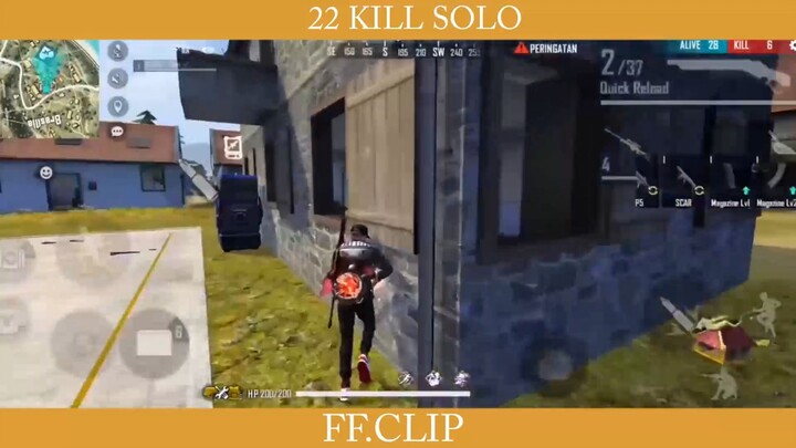 22 kill solo, mantep kan wkwkwk