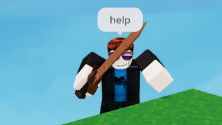 Bullying people off the map with this useless kit.. (Roblox Bedwars)