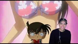 DETECTIVE CONAN EPISODE 411 REACTION CONAN IS A PERV LOL