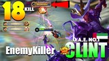 Clint 2X MANIAC! 1 Bullet Almost Delete! | Top Global Clint Gameplay By EnemyKiller ~ MLBB