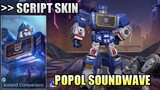 Script Skin Popol & Kupa Transformers Soundwave & Ravage Full Effects | No Password - Mobile Legends