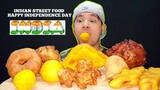 ASMR | INDIAN STREET FOOD | INDEPENDENCE DAY special | mukbang eating show | inyaki tv