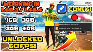 Fix Lag Free Fire 1.48.3/1.48.4 Lag Fix! Unlocked 60Fps 1gb 2gb Ram Gamebooster Config! Ob22 Update