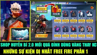 Bất Ngờ Shop Huyền Bí 2.0 Dùng Vàng Thay Kim Cương - Những Sự Kiện Dị Nhất Free Fire P1 | THI BLUE