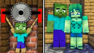 MONSTER SCHOOL : FAMILY ZOMBIE LOST SON |FATHER SUPER HERO -MINECRAFT SAD  ANIMATION