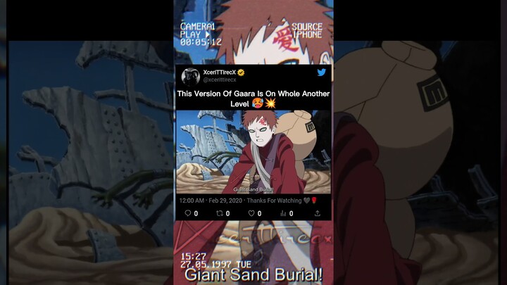 This Version Of Gaara Is On Whole Another Level 🥵💥 || #shorts #anime #naruto