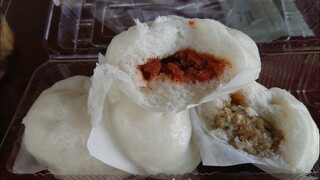 steamed stuffed bun Chinese Pork Bun ซาลาเปาไส้หมู หมูแดง แป้งนิ่ม หมูนุ่ม