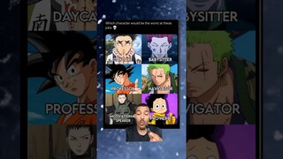 WHICH ANIME CHARACTER DOES THE WORST JOB 💀 #onepiece #hunterxhunter #dbz #naruto #mha #demonslayer